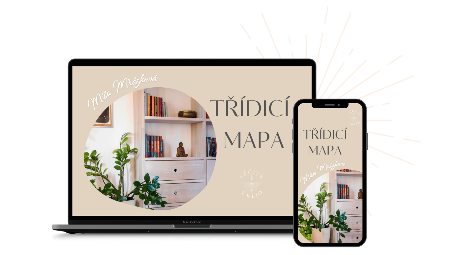Michaela Mrázková, třídicí mapa, organizace, třídění, domov, očista
